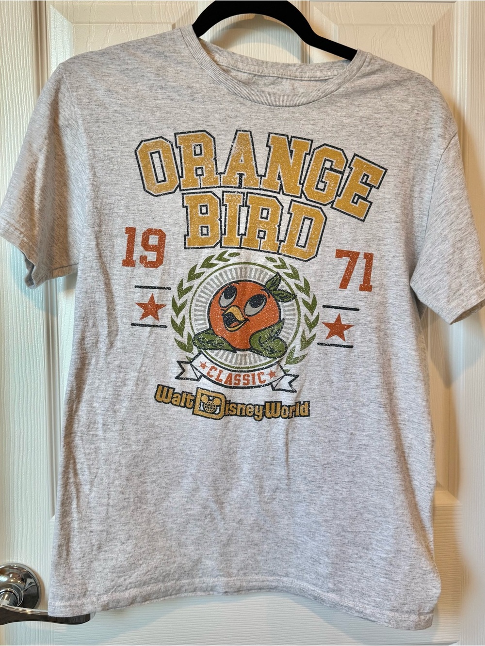 Disney Parks Orange Bird Walt Disney World Gray Graphic Tee Adult S